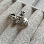 Berloque Coração Com Infinito