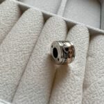 Berloque Rose Coracao Cravejado