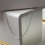 Corrente Prata Torcida 40 Cm