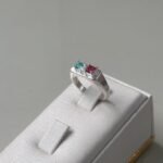 Anel C/ 2 Zirc Quadrada/Redonda 15